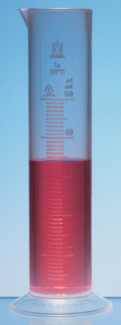 Graduated cylinders, SAN, class B, embossed scale