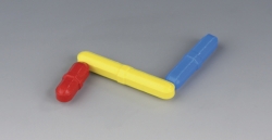 Magnetic stirring bars, cylindrical, coloured, PTFE