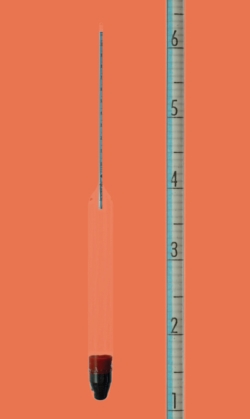 Hydrometers according to Baumé, without thermometer