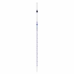 Graduated pipettes, Soda-lime glass, class AS, blue graduation, type 2