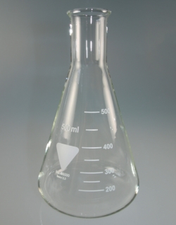 Erlenmeyer flasks, Borosilicate glass 3.3, narrow neck