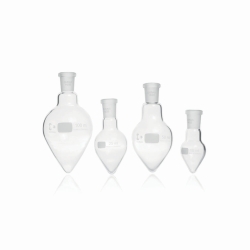 Pear shape flasks with conical ground joints, DURAN®