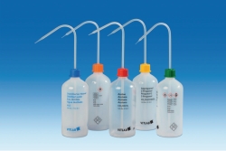 VITsafe Safety wash bottles, narrow neck, PP/LDPE